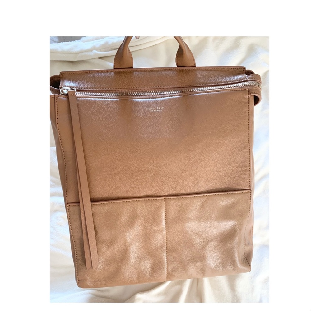 MINA BAIE Tan Full Harper, Real Leather Original Style